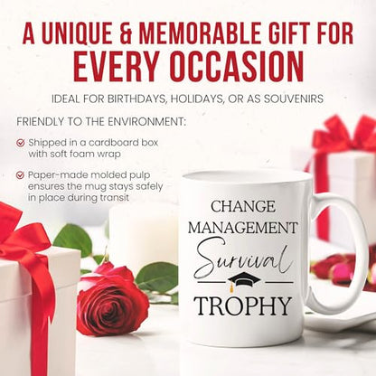 Change Management Graduation Organizational | Ceramic Coffee Mug | 11 OZ
