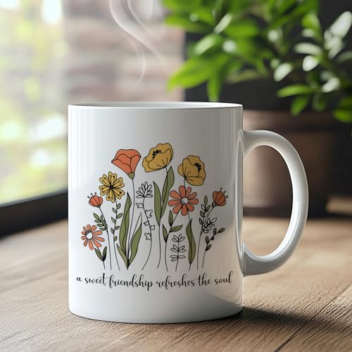 Christian Friendship a Sweet Refreshes the | Ceramic Coffee Mug | 11 OZ