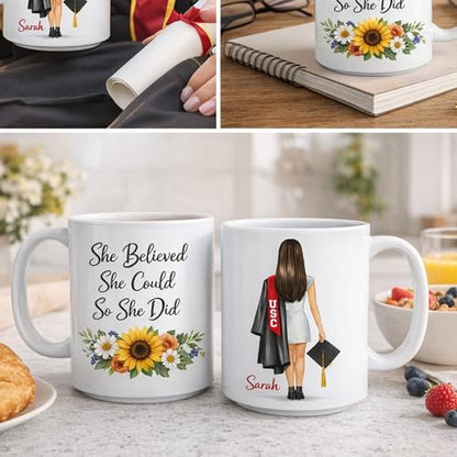 Custom Graduation for Her Class of 2026 | Customised Coffee Mug | 11 OZ