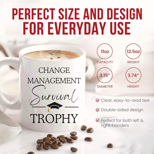 Change Management Graduation Organizational | Ceramic Coffee Mug | 11 OZ