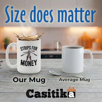 Electrician Gifts For Men Strips Money Cool | Ceramic Coffee Mug | 11 OZ