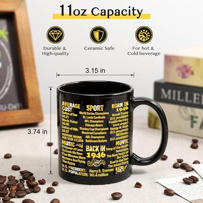 Bonus Dad Men Daddy Grandpa Papa Husband Father Stepdad Father in Law | Ceramic Coffee Mug | Father's Day Gift | Stylish Printed Design | Tea & Coffee Cup | 11oz - Black