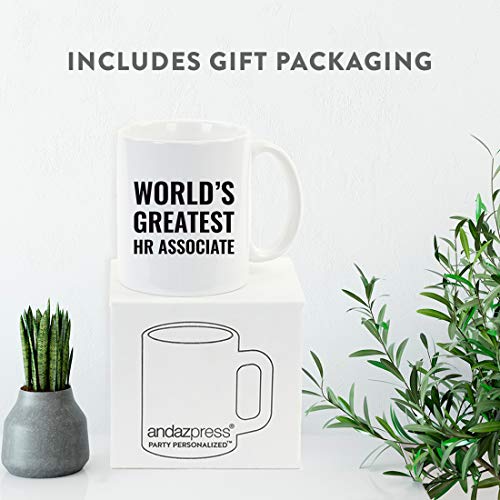Gift for Men or Women World s Greatest HR | Ceramic Coffee Mug | 11 OZ