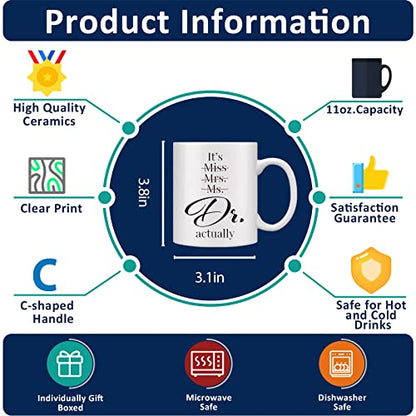 Shqiueos Funny Doctor Gifts for Women It s Dr | Ceramic Coffee Mug | 11 OZ