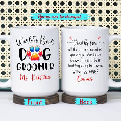 World s Best Dog Groomer Personalized | Customised Coffee Mug | 11 OZ