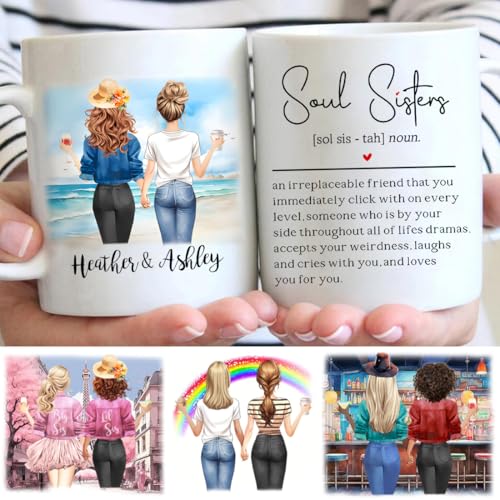 Personalized Best Friends for Women Custom | Customised Coffee Mug | 11 OZ