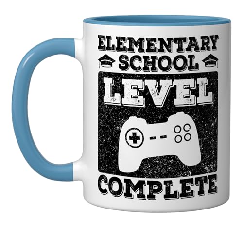 Elementary School Graduation Boys Level Funny | Ceramic Coffee Mug | 11 OZ
