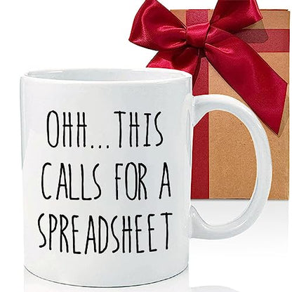 Funny Excel Spreadsheet Gifts for Friends | Ceramic Coffee Mug | 11 OZ