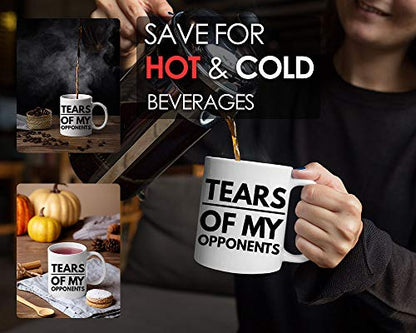 Lawyer Tears of My Opponents Funny Attorney | Ceramic Coffee Mug | 11 OZ