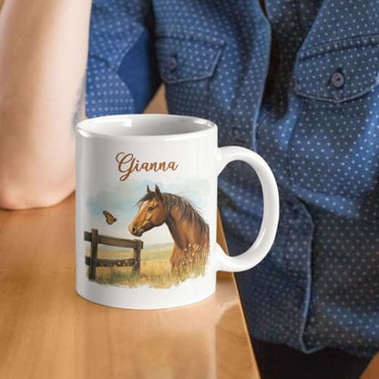 Unique Animal Themed Accent Custom Name | Customised Coffee Mug | 11 OZ