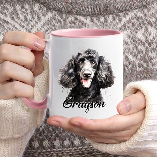 Custom Name Poodle Accent Personalized | Customised Coffee Mug | 11 OZ