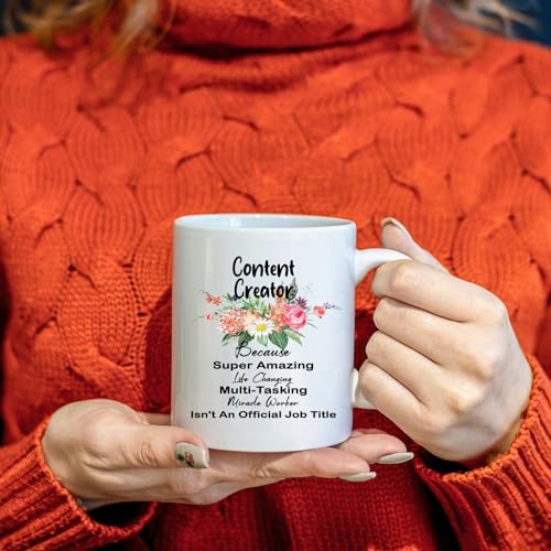 Content Creator Gift for Women Coworker | Ceramic Coffee Mug | 11 OZ