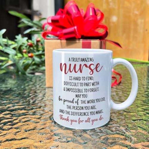 VLUG A Truly Amazing Nurse Gift for Women | Ceramic Coffee Mug | 11 OZ