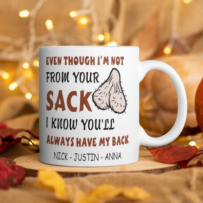 Personalized Stepdad with Kid s Name Even | Customised Coffee Mug | 11 OZ