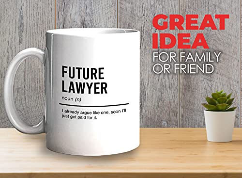 Bubble Hugs Lawyer Future Law Student School | Ceramic Coffee Mug | 11 OZ