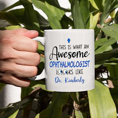 Personalized Name Ophthalmologist Funny | Customised Coffee Mug | 11 OZ