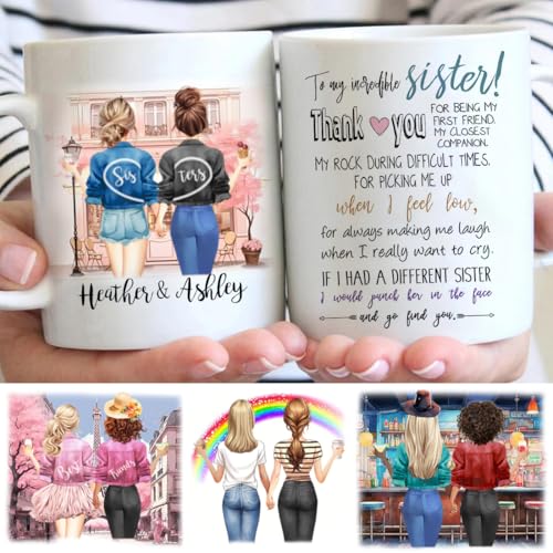 Custom Sister from Personalized Sisters | Customised Coffee Mug | 11 OZ