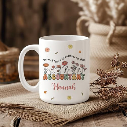 Hyturtle Personalized Accountant Funny | Customised Coffee Mug | 11 OZ