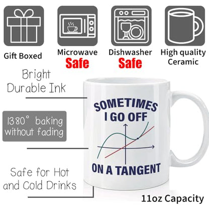 Funny Math Gift for Teacher Women Men | Ceramic Coffee Mug | 11 OZ