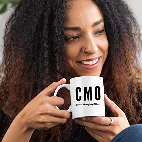 Chief Marrying Officer CMO Gift To Pastor | Ceramic Coffee Mug | 11 OZ