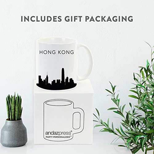 Tourist Travel Souvenir Gift Hong Kong Skyline | Ceramic Coffee Mug | 11 OZ