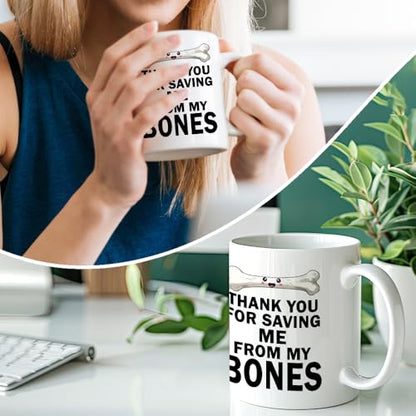 RZHV Thank You For Saving Me From My Doctorate | Ceramic Coffee Mug | 11 OZ