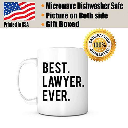Bst Attorney Ever Law Lawyer Gift Birthday | Ceramic Coffee Mug | 11 OZ