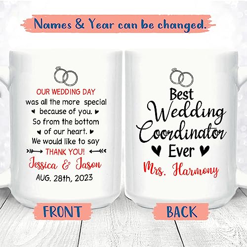 Personalized Name Best Wedding Coordinator | Customised Coffee Mug | 11 OZ