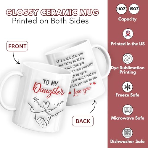 Wrappiness To My Daughter Gifts from Mom | Customised Coffee Mug | 11 OZ