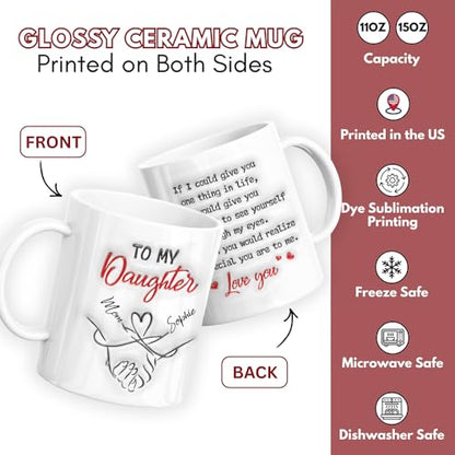Wrappiness To My Daughter Gifts from Mom | Customised Coffee Mug | 11 OZ