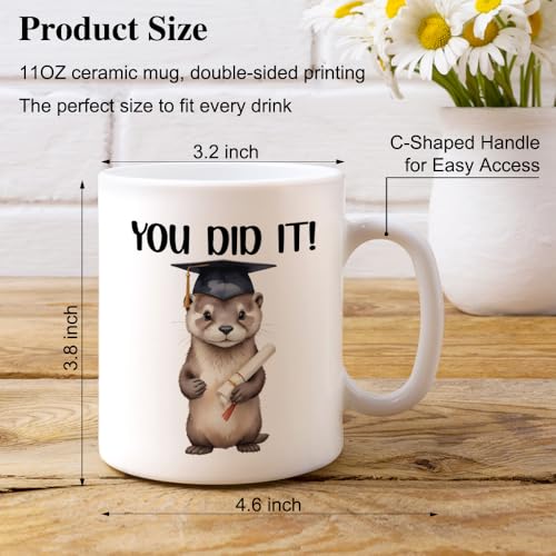 XQLZY You Did It Funny Congratulations | Ceramic Coffee Mug | 11 OZ