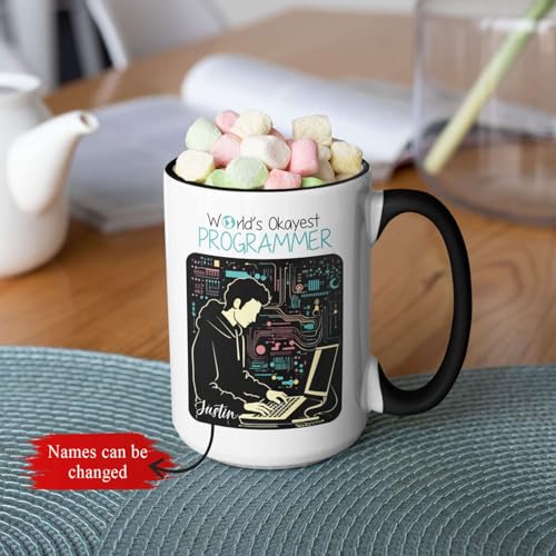World s Great Programmer Men Design Accent | Customised Coffee Mug | 11 OZ