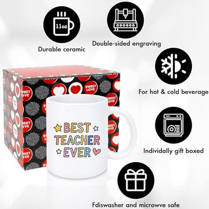 Teacher Gifts For Women Men from Students End | Ceramic Coffee Mug | 11 OZ