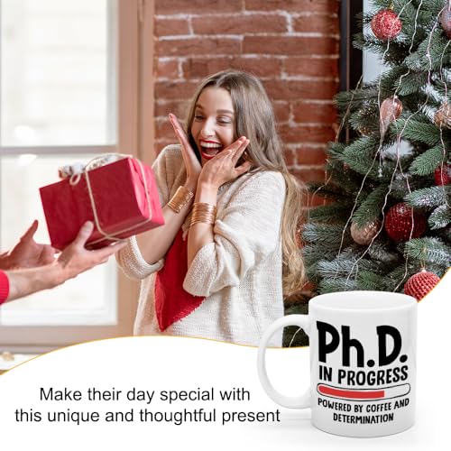 XQLZY PhD In Progress Graduation Creative | Ceramic Coffee Mug | 11 OZ