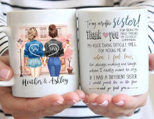 Custom Sister from Personalized Sisters | Customised Coffee Mug | 11 OZ