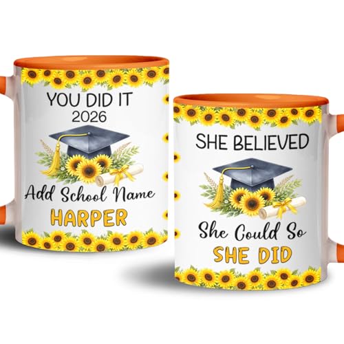 Personalized Student Graduation with Name | Customised Coffee Mug | 11 OZ