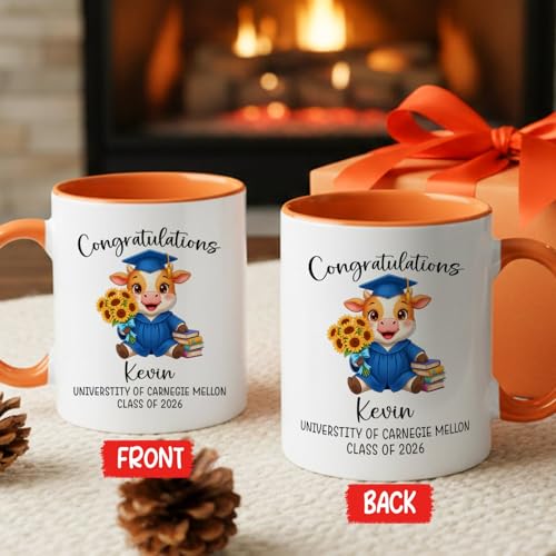 Personalized Name School Class Cow | Customised Coffee Mug | 11 OZ