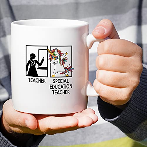 Funny Special Education Teacher Dabbing | Ceramic Coffee Mug | 11 OZ