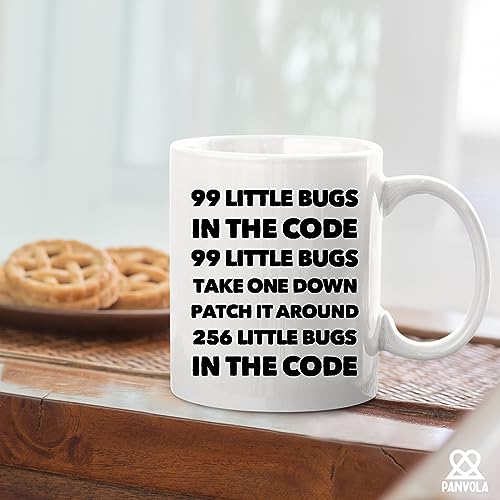 99 Little Bugs In The Code Take One Down | Ceramic Coffee Mug | 11 OZ