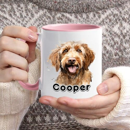 Brown Labradoodles Personalized Labradoodle | Customised Coffee Mug | 11 OZ