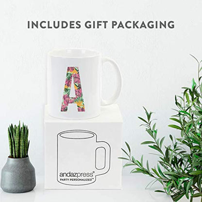 Gift Tropical Monstera Palm Leaves Bright | Ceramic Coffee Mug | 11 OZ