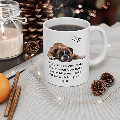 Boxer Dog Gifts for Women Men Funny Lovers | Ceramic Coffee Mug | 11 OZ