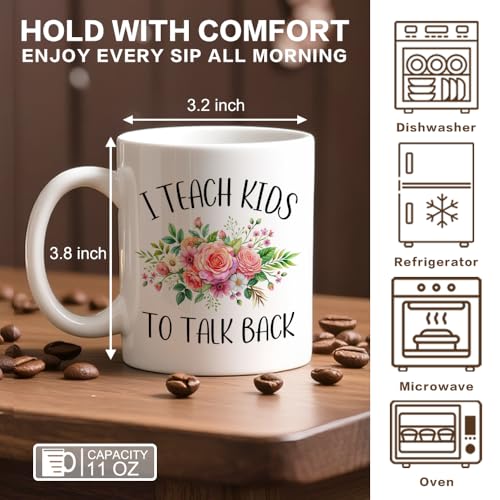 I Teach Kids To Talk Back Appreciation Thank | Ceramic Coffee Mug | 11 OZ