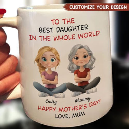 Wrappiness To My Daughter Personalized | Customised Coffee Mug | 11 OZ