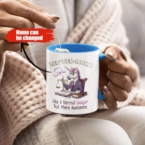 Novelty Lawyericorn Design Customized | Customised Coffee Mug | 11 OZ