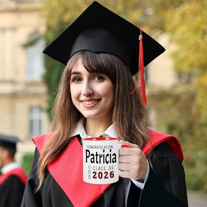 Personalized Graduation Gifts for Her Funny | Customised Coffee Mug | 11 OZ