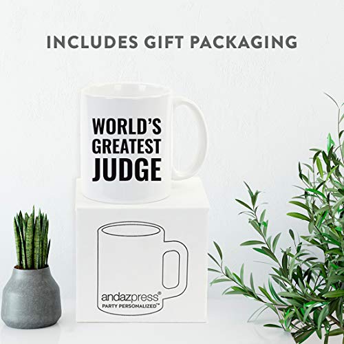 Gift for Men or Women World s Greatest Judge | Ceramic Coffee Mug | 11 OZ