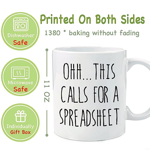 Funny Excel Spreadsheet Gifts for Friends | Ceramic Coffee Mug | 11 OZ