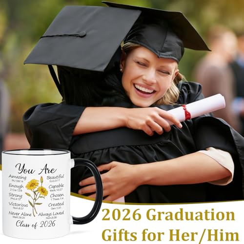 2026 Graduation Gifts Religious Christian | Ceramic Coffee Mug | 11 OZ