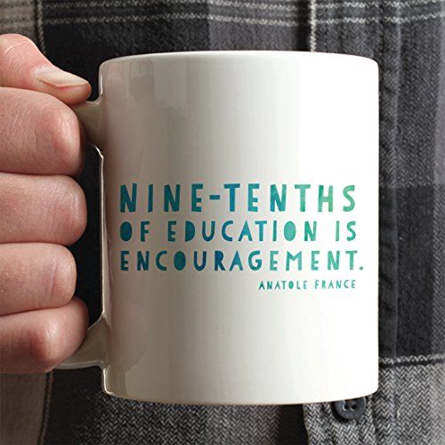 Teacher Gift Nine-Tenths of Education is | Ceramic Coffee Mug | 11 OZ